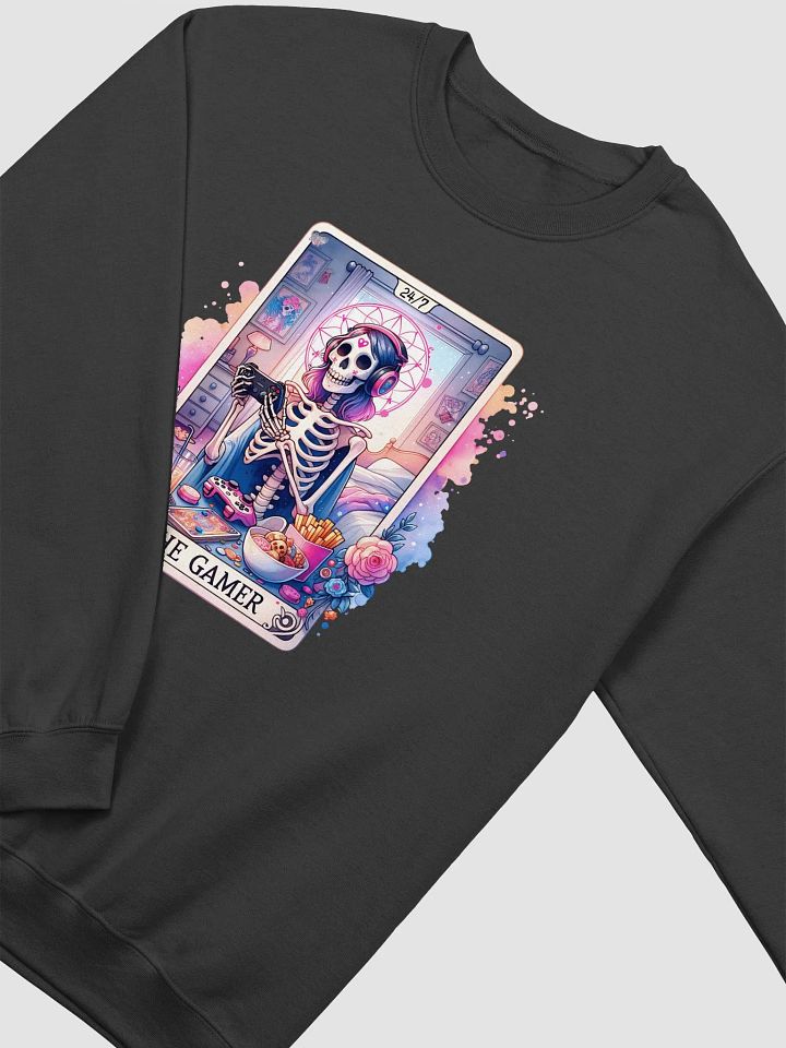 'Vibrant Skeleton Gamer' 24/7 Crewneck product image (11)