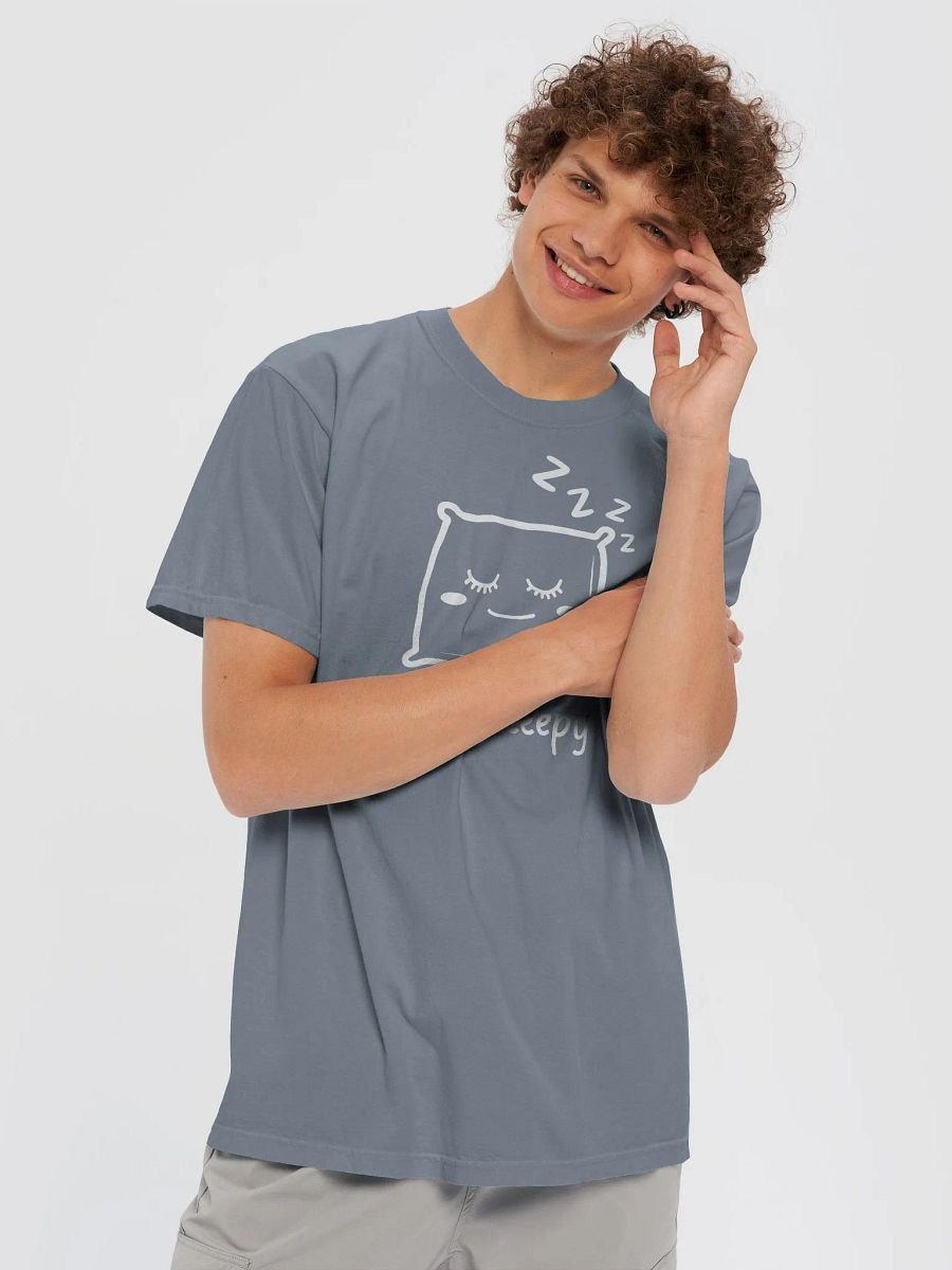 "I'm Sleepy" Design Garment-Dyed Heavyweight T-Shirt, Unisex T-Shirt, Spring Apparel, Animal Lover Tee, Cute Graphic Shirt product image (78)