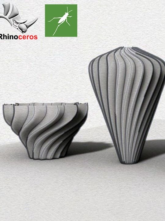 Vase Parametric Design Grasshopper Rhino Files Download product image (2)