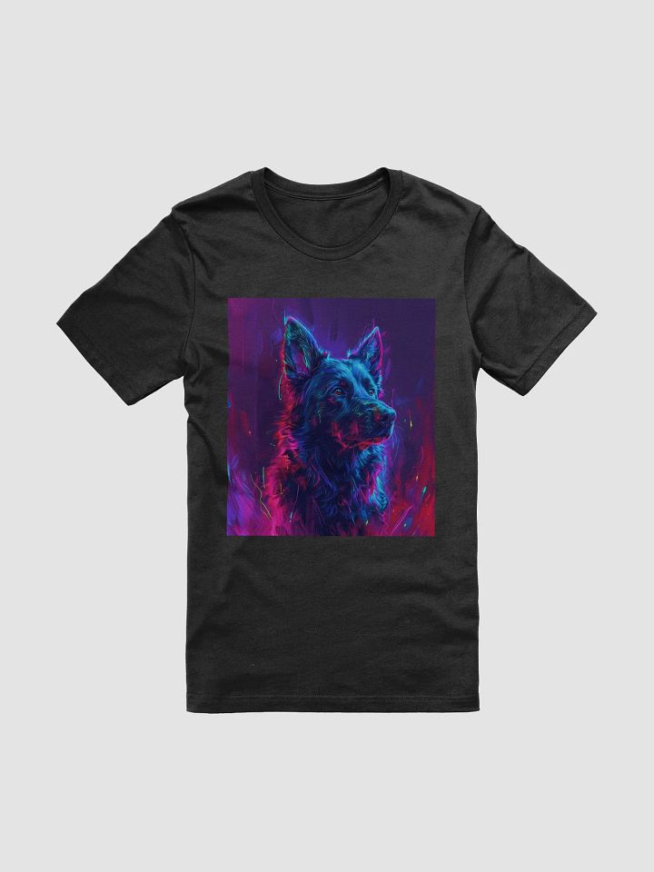 Neon Cyber Dog T-Shirt | Futuristic Dog Lover Tee | Perfect Gift for Pet Owners and Tech Enthusiasts product image (1)
