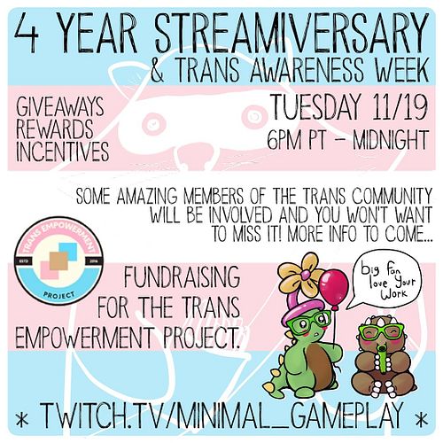 4 years of streaming? Wild... #twitch #twitchstreamer #charitystream #trans #transempowermentproject #transawarenessweek
