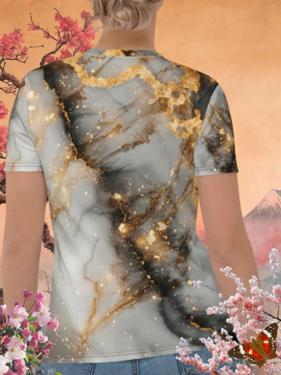 Galaxy Marble Print T-Shirt product image (4)