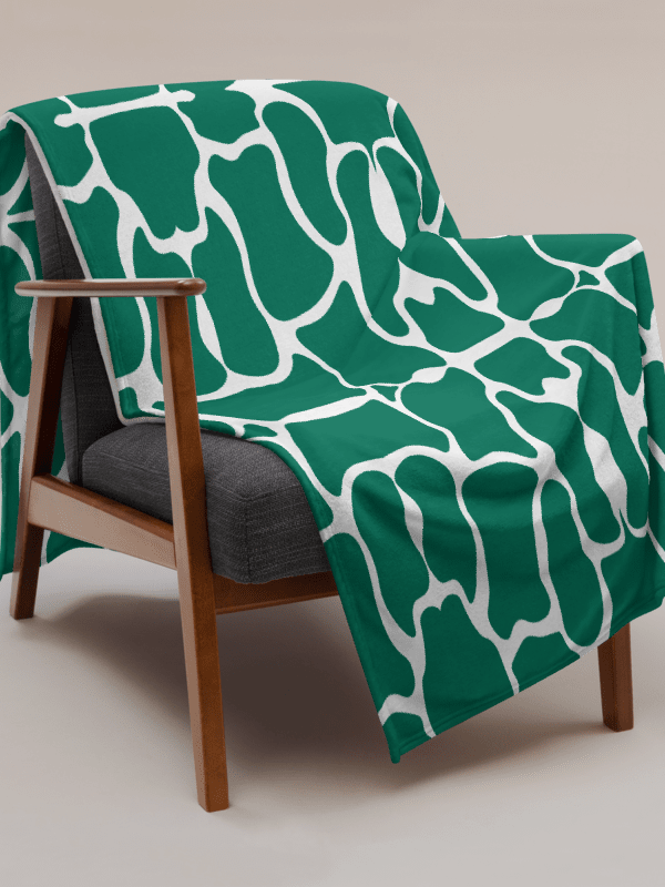 Green Brick Mosaic Throw Blanket product image (15)