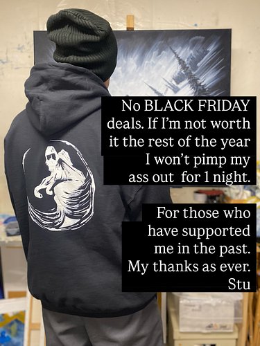 Thank you to all that have not only support my art this year but in the year preceding this. The last few ain’t been easy by ...