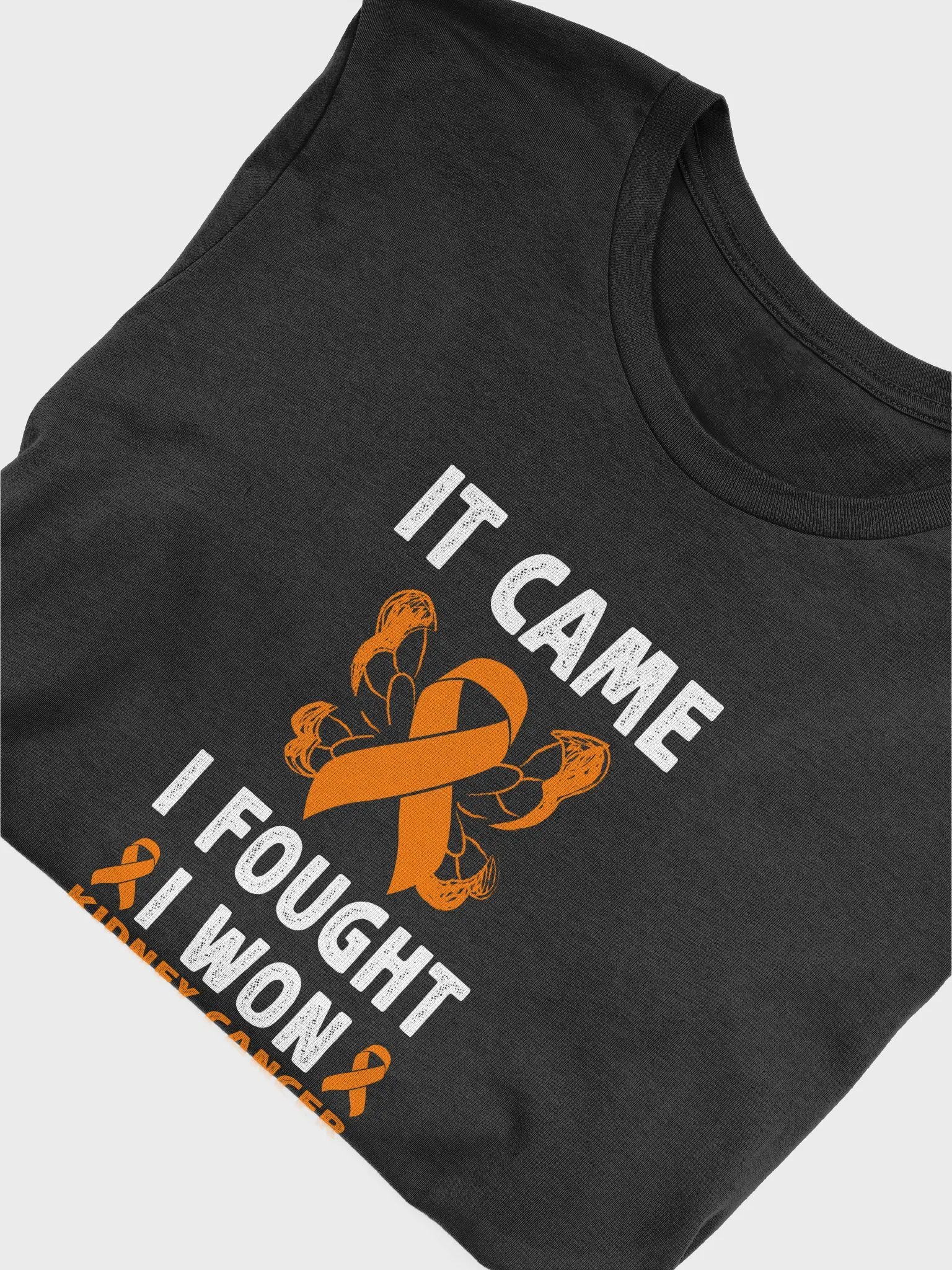 It came we fought I won Kidney cancer Survivor Shirt | Awareness Ribbon Survivor T-Shirt product image (5)