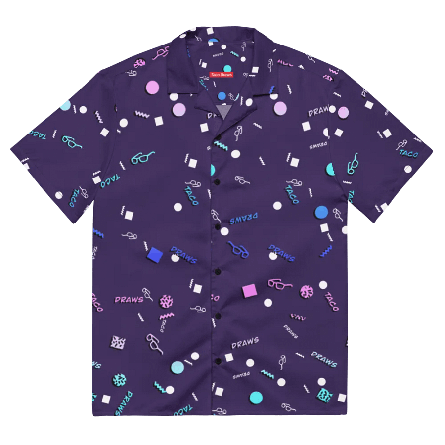 TacoDraws Retro Pattern Button-Up product image (2)