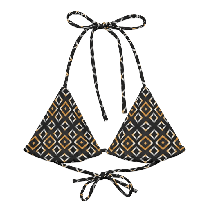 Geometric Gold Fusion Bikini Top product image (2)