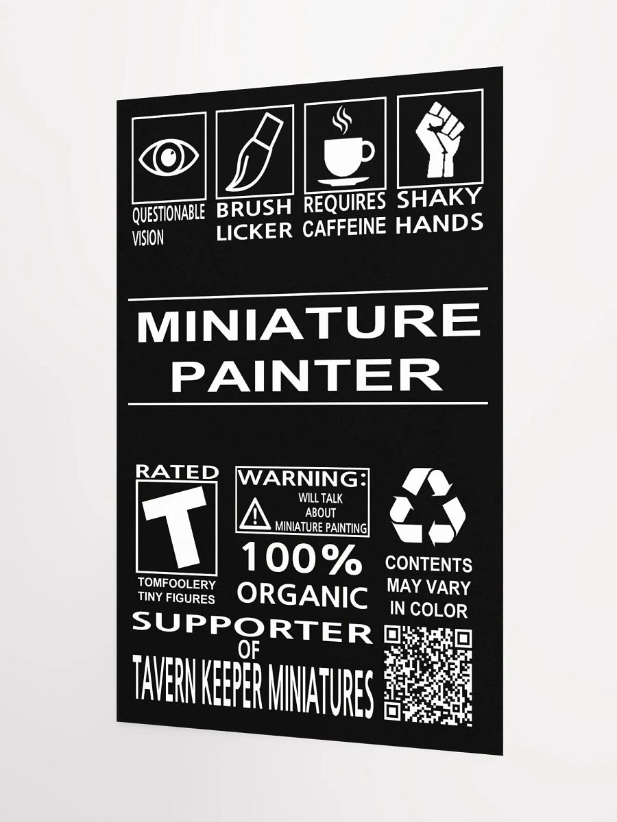 Humorous Miniature Painter Poster product image (8)