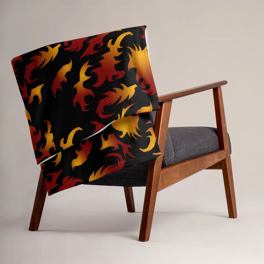 Abstract Flames Pattern Throw Blanket product image (15)