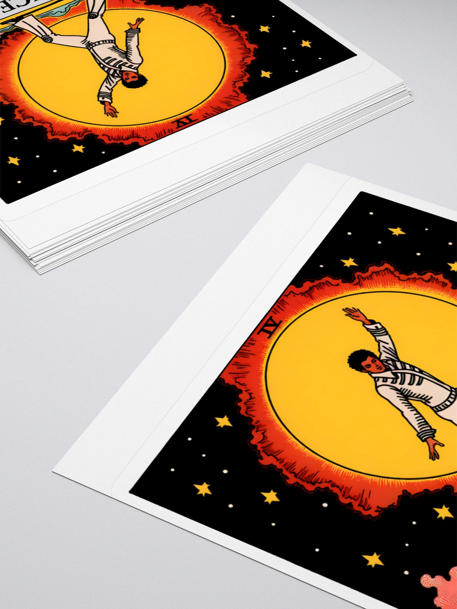 Cosmic Dance Tarot Card | 'Dance It Off' Sun & Stars Print Sticker product image (12)