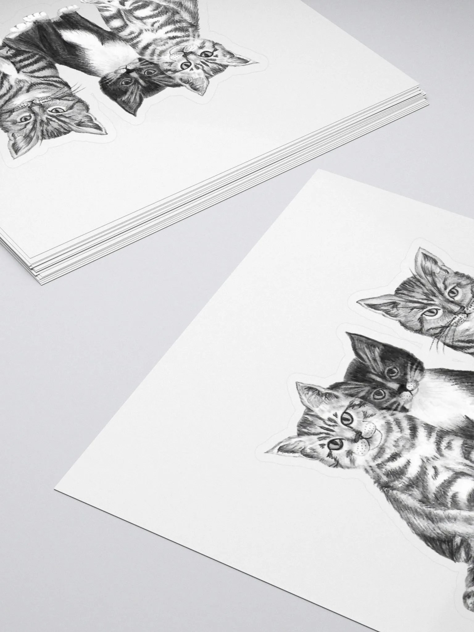 Kittens Drawing Sticker product image (10)
