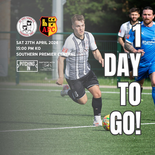 1 DAY TO GO! ⏰

Just 24 hours until our FINAL game of the season against @alvechurchfc... 

Join us from 1:30pm for HAPPY HOU...