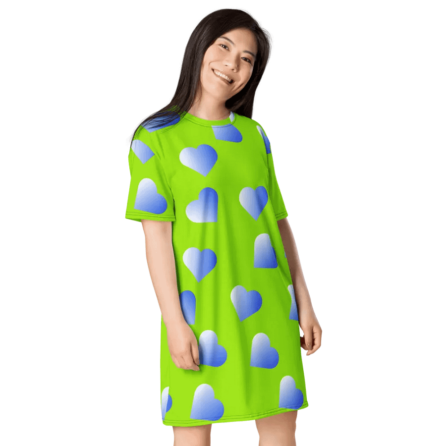 Love Pattern 2 Women's T Shirt Dress product image (7)