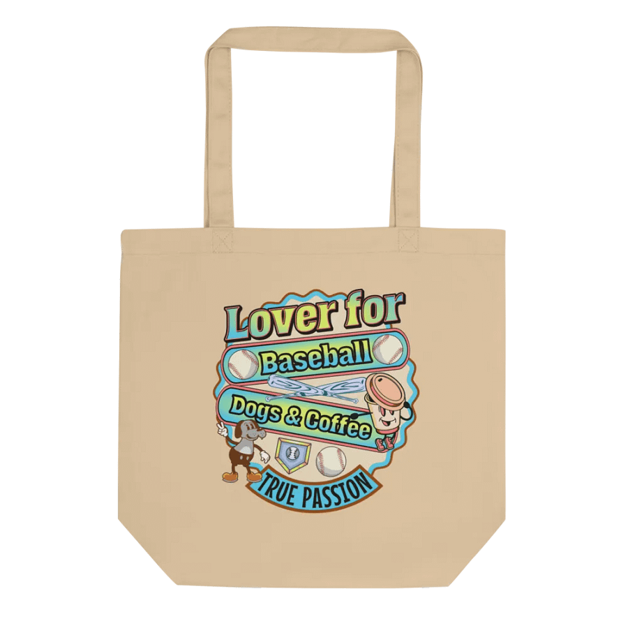 Lover For Baseball Dogs And Coffee Tote Bag product image (1)