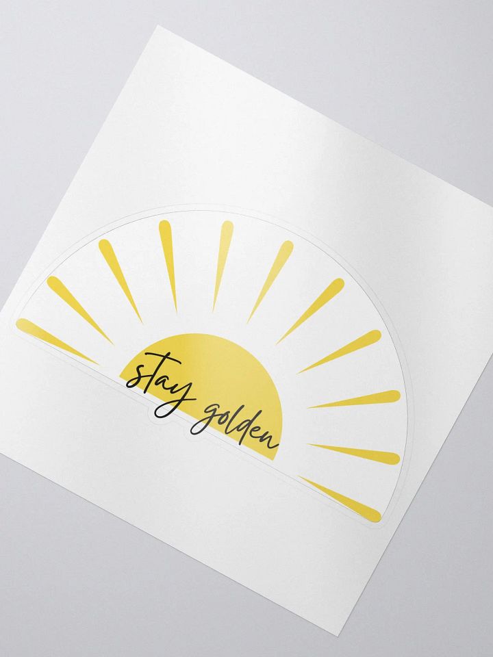 Stay Golden Kiss-Cut Sticker product image (2)