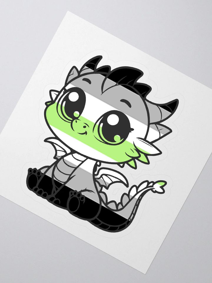 Agender Pride Dragon Sticker product image (2)