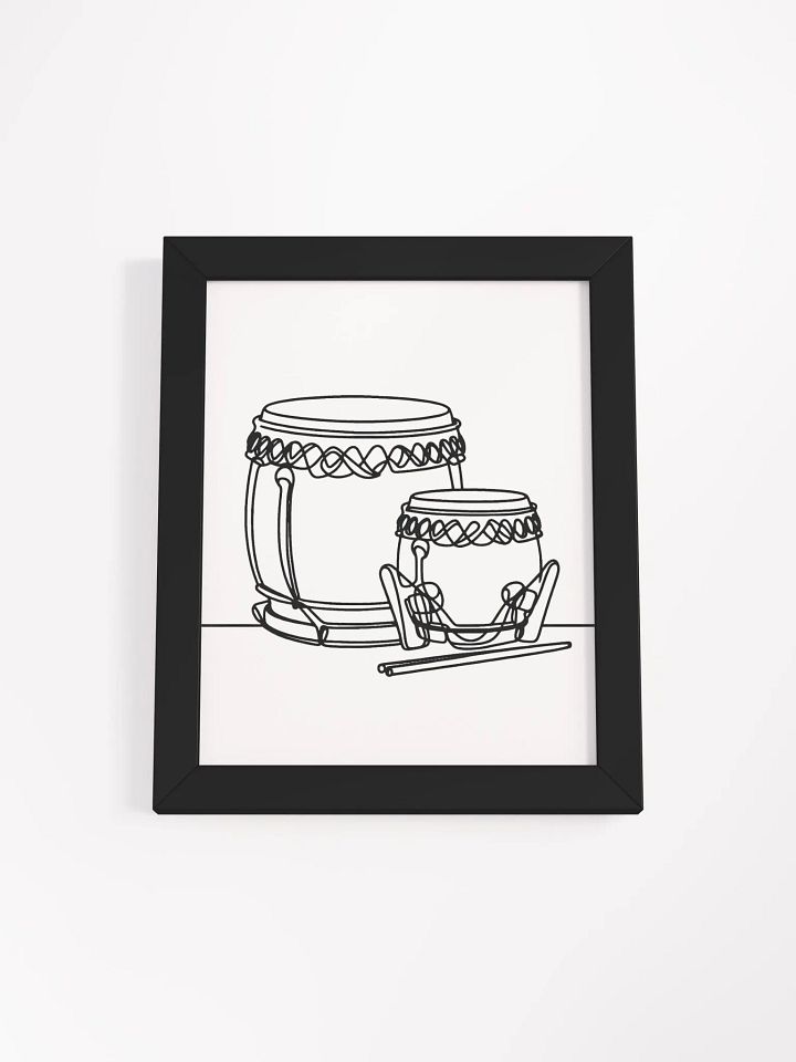 Traditional Japanese Drum Line Art Set Poster product image (6)