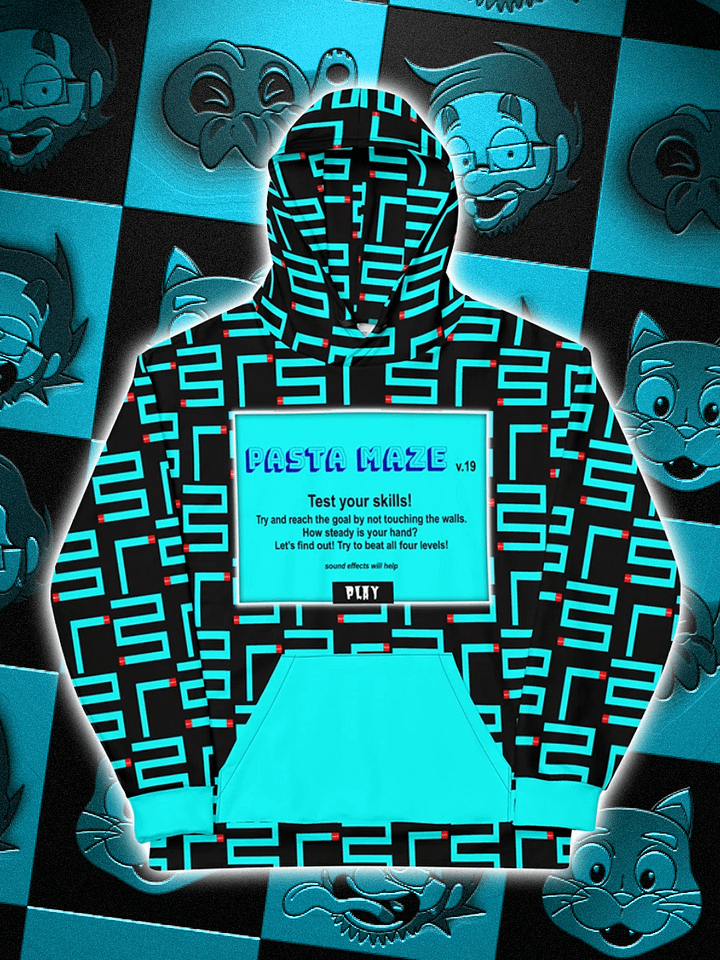 TobyPasta "The Maze" All-Over Hoodie product image (1)