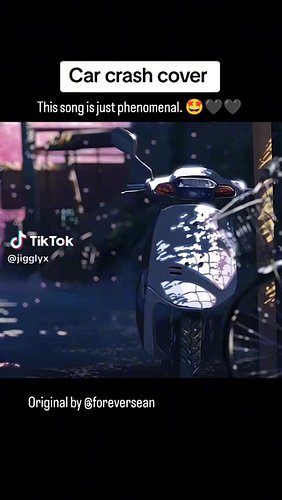 Car Crash by @foreversean ! What an amazing cover from Jigglyx on TT! 

Had to share! 👏👏👏👏