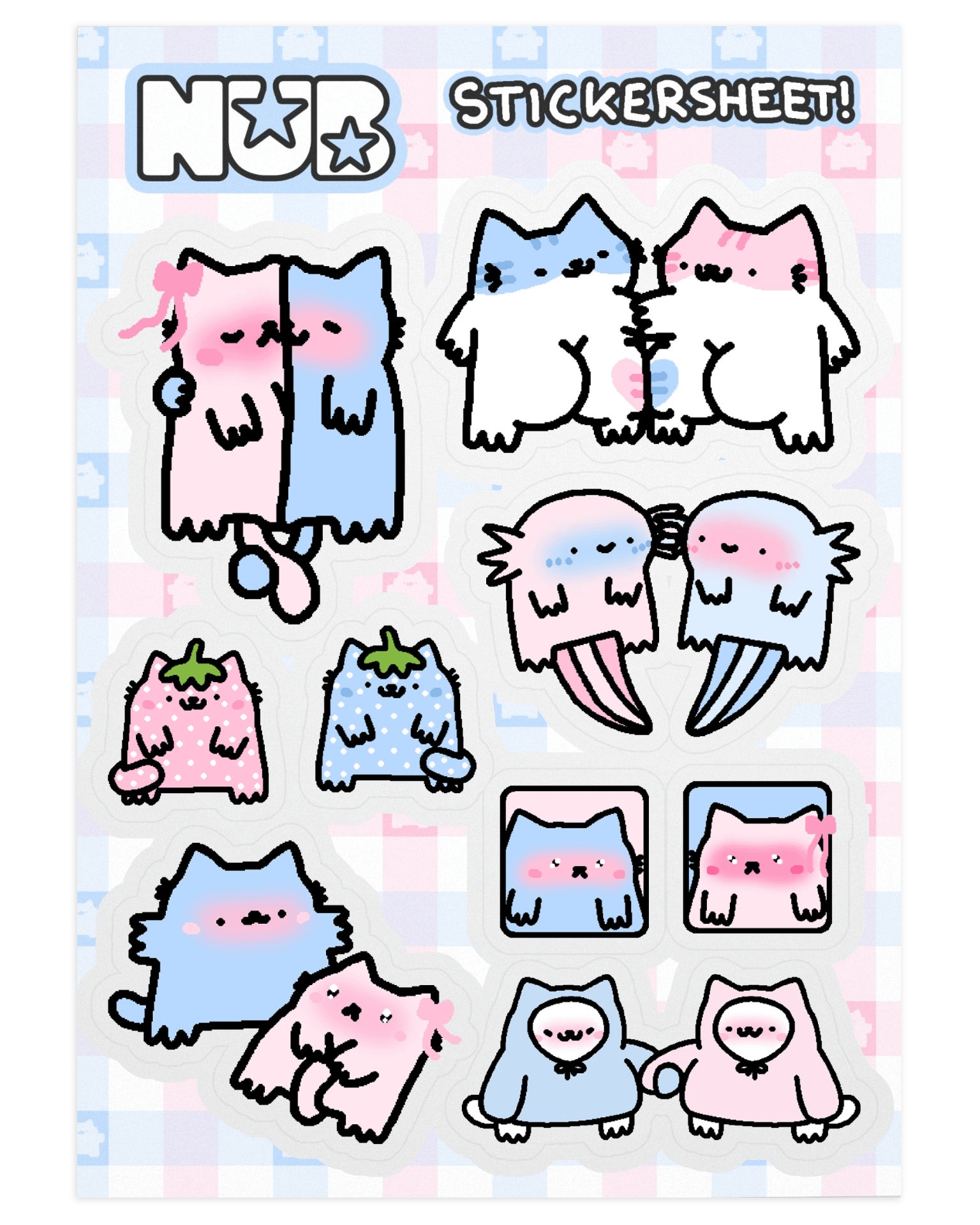 🩷🩵stickersheet!!!🩵🩷 product image (1)