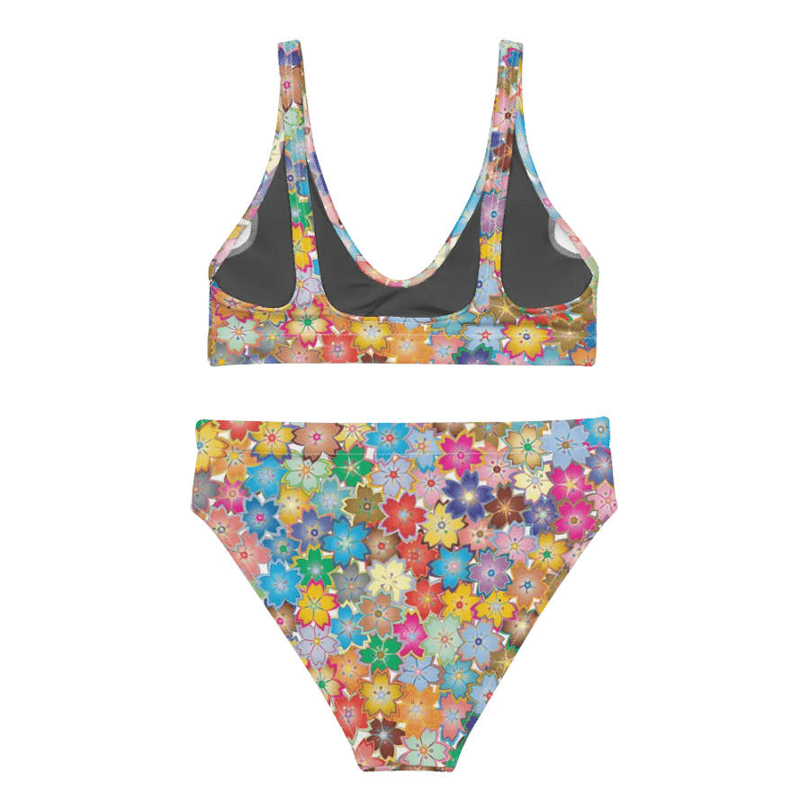 Flower High Waisted Bikini product image (6)