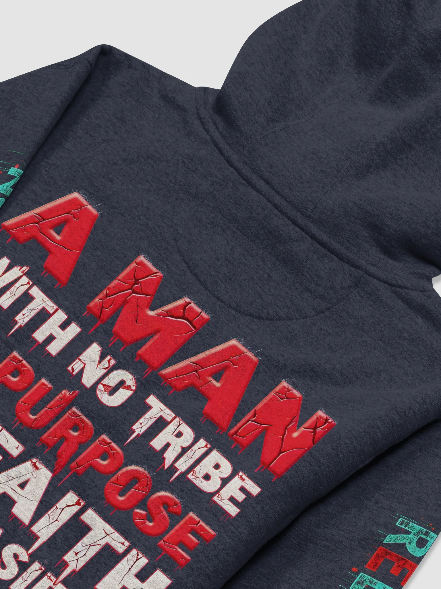 Rebellion Red Premium Hoodie - A Man With No Tribe No Purpose No faith Is The Easiest To Control product image (50)