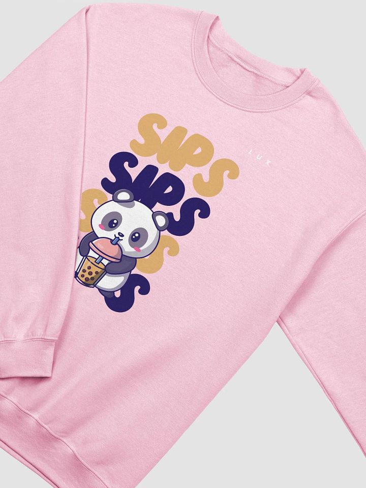 Kawaii Panda Drinking Boba Premium Sweatshirt product image (10)