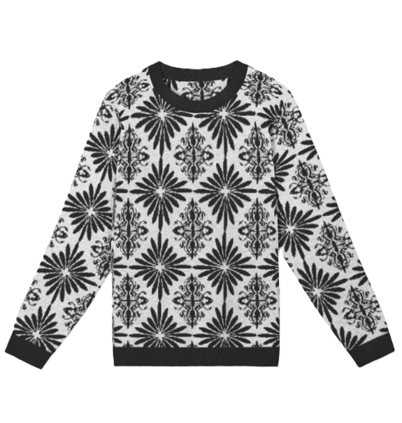 Men's Jacquard Knitted Crewneck Sweater Classic Fit product image (1)