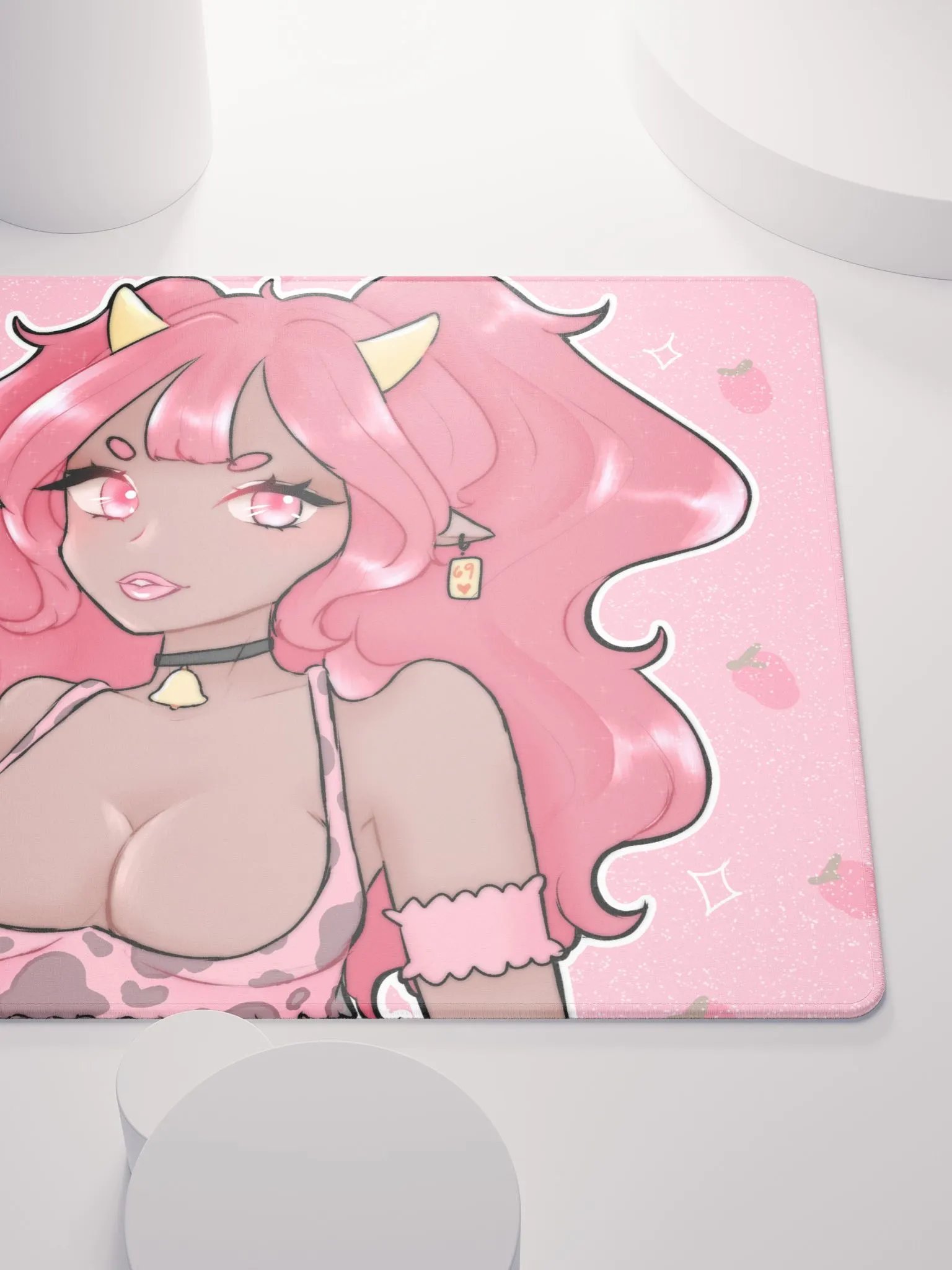 strawberry cow mousepad product image (5)