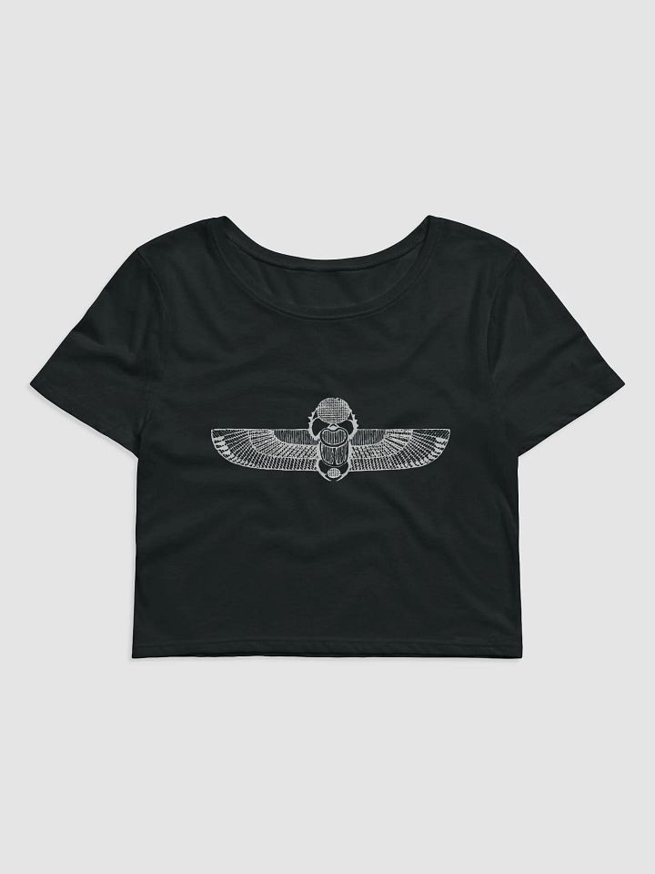 Scarab with Solar Disk and Wings - Bella+Canvas Women's Crop Tee product image (1)