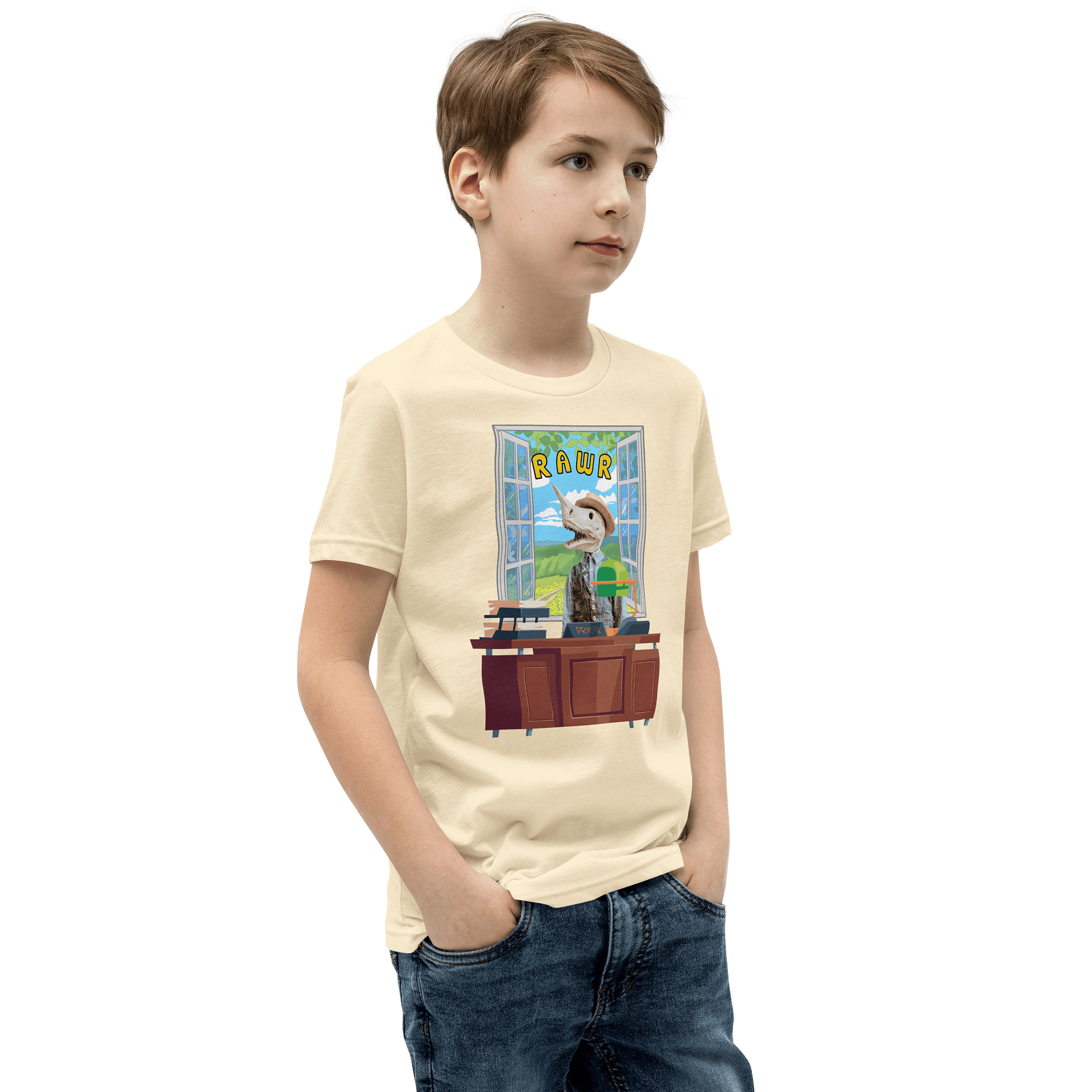 Dino Principal Youth T-Shirt product image (2)