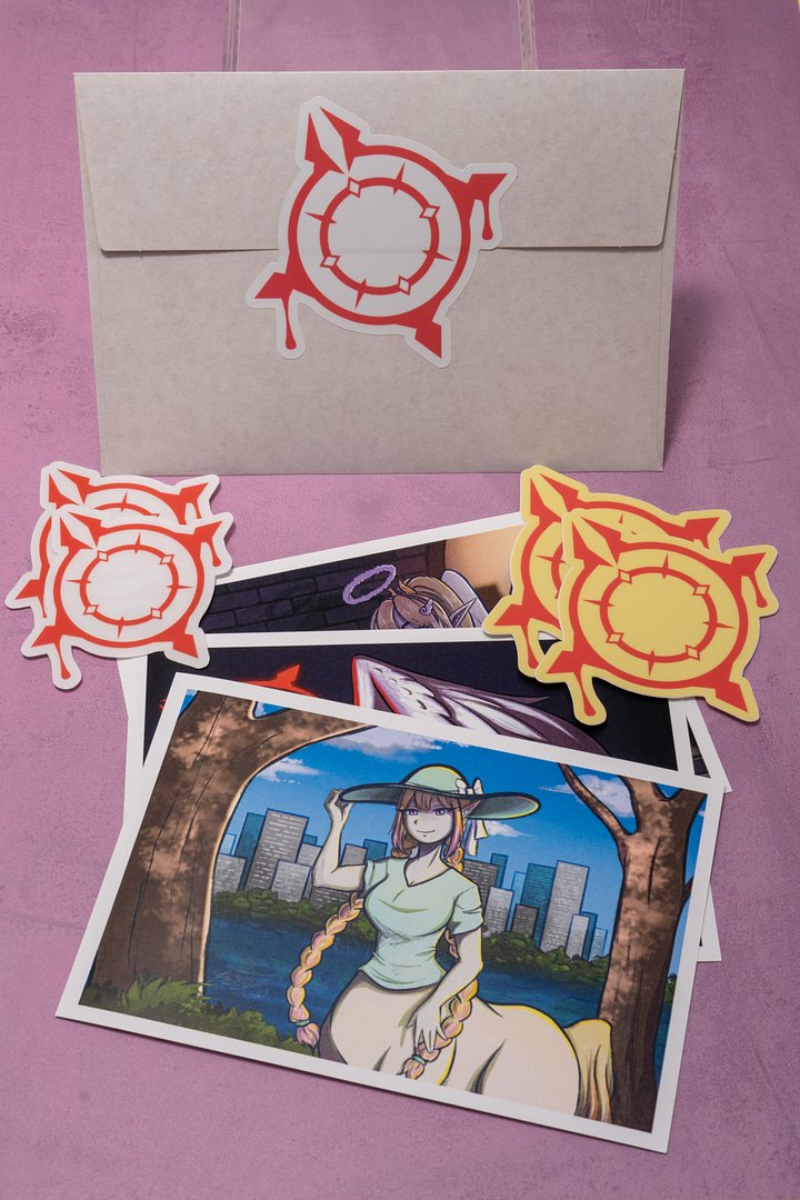 Blood Halo Stickers and Postcards - Supporter Pack (Ships from Japan) product image (1)
