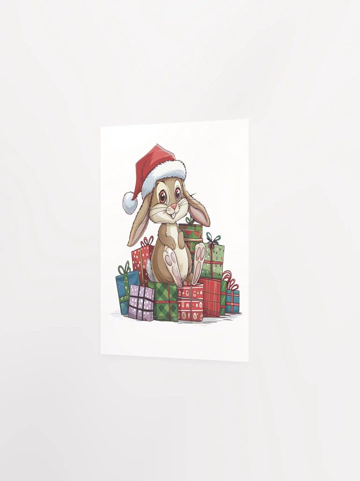 Santa Bunny Enhanced Matte Paper Poster (in) product image (2)