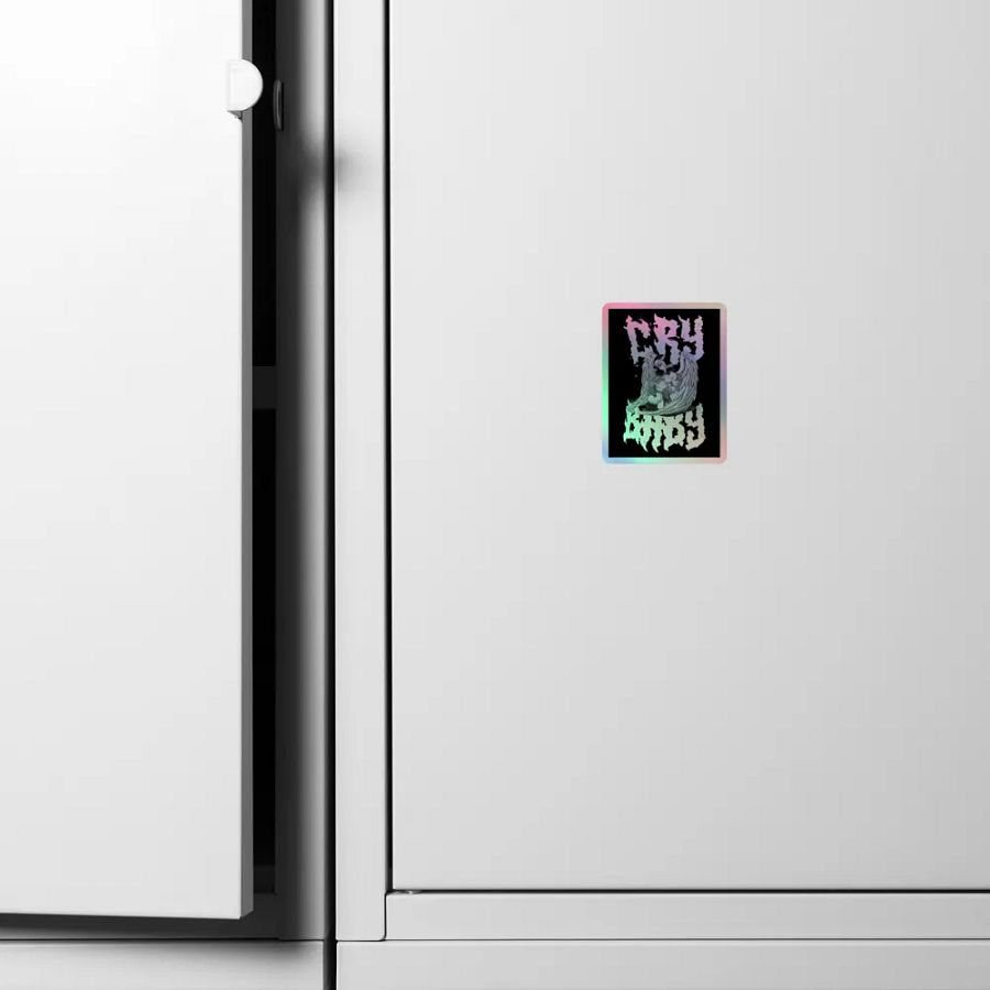 Winged Cry Baby Holo Sticker product image (4)