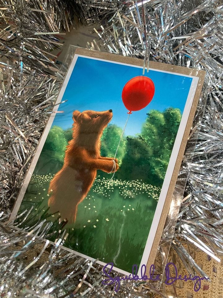 Mini Print - Baby Bear's Balloon product image (1)