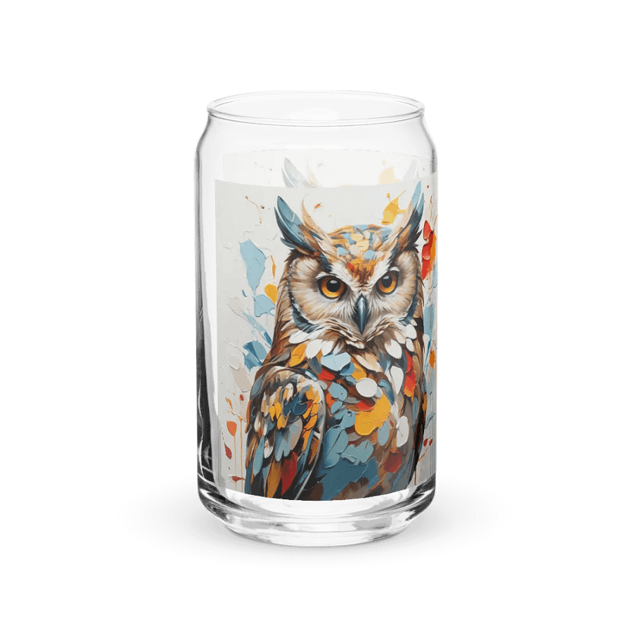 Mystic Plumage Owl Glass Can Sipper product image (11)