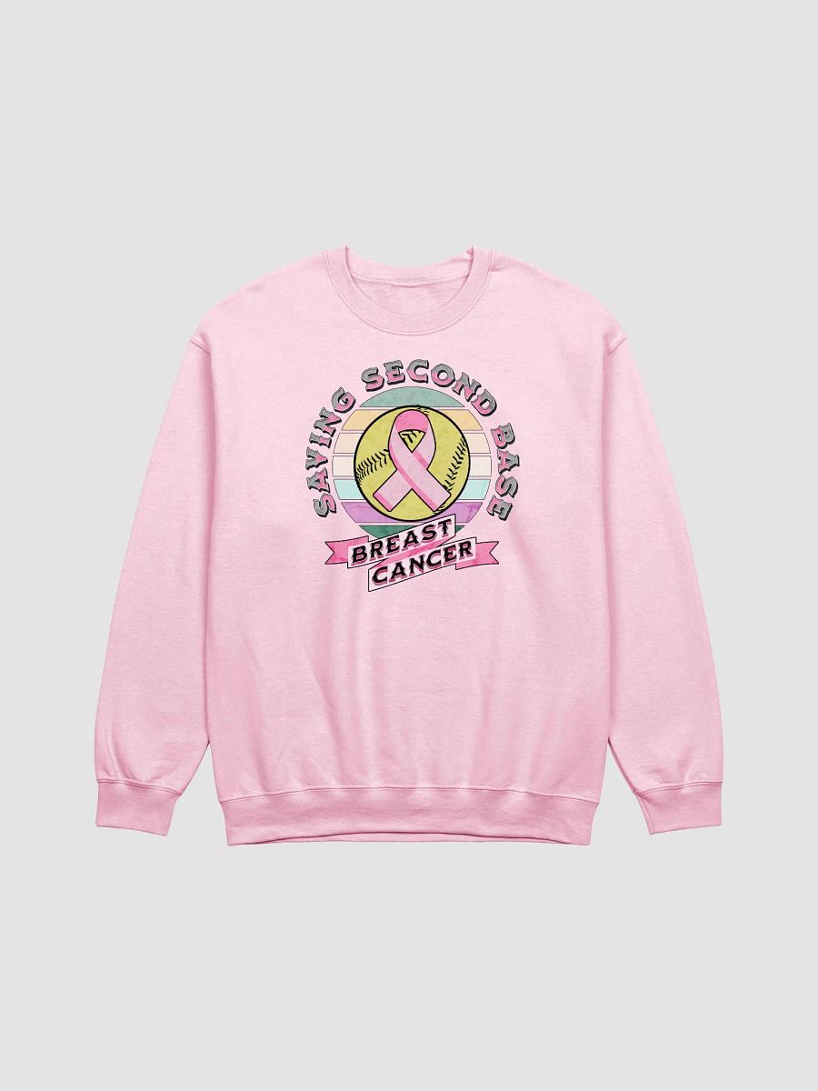 Saving Second Base Breast Cancer Softball Ultimate Classic Crewneck Sweatshirt product image (7)