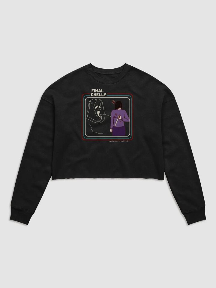 Big Mad Womens Fleece Crop Top Printed Sweatshirt product image (1)