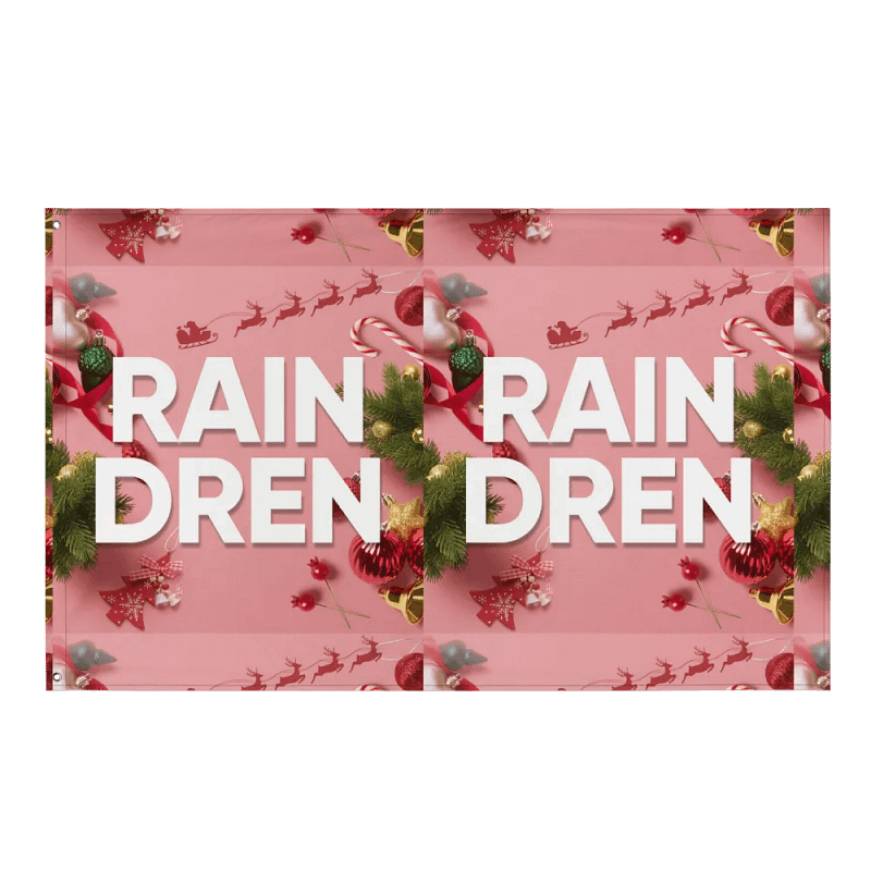 Raindren All-Over Print Flag