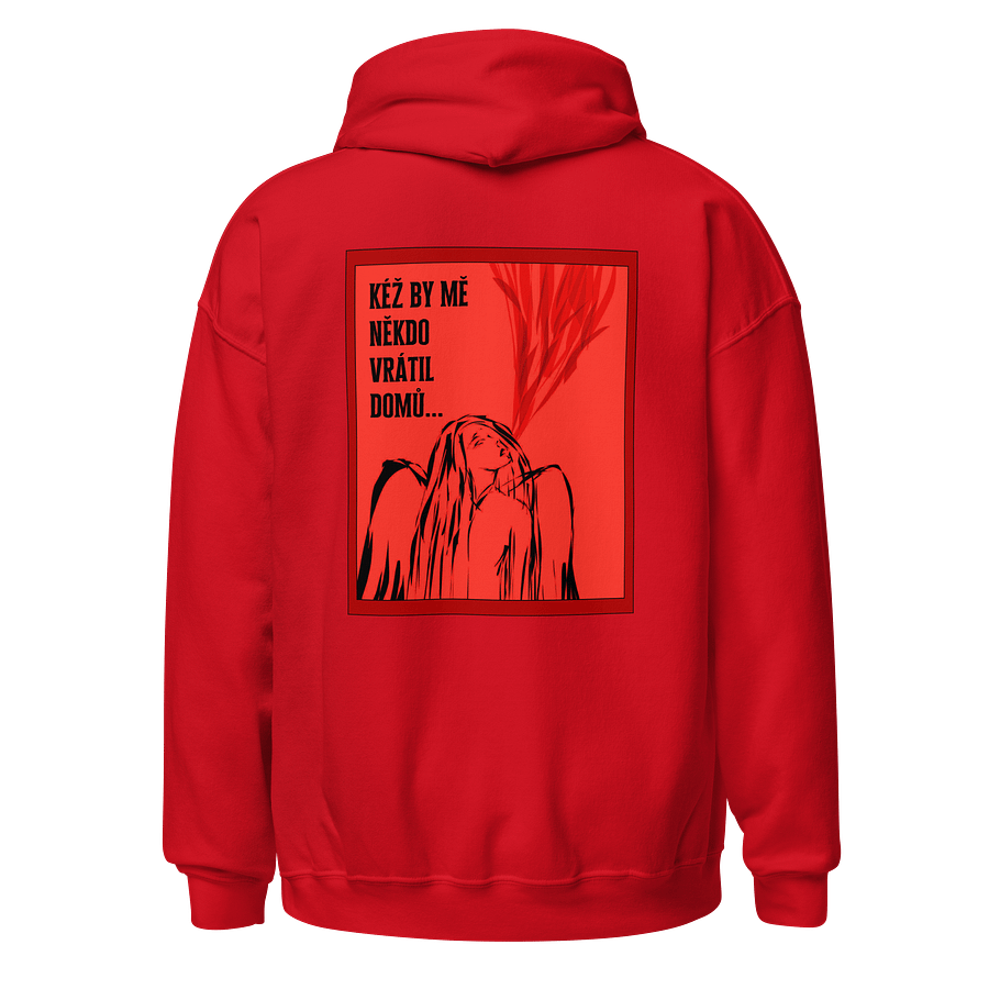 Kéž by mě někdo vrátil domů Red Hoodie product image (1)