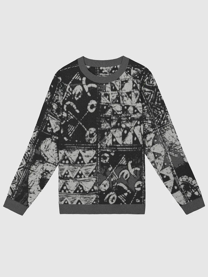 Unity Print Knit Sweatshirt by Yelé with Charcoal Trims - Art-Inspired Symbolic Apparel product image (2)