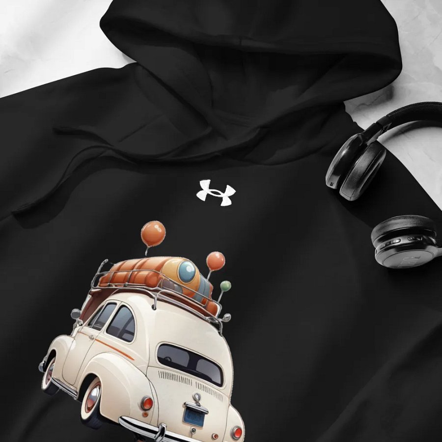 Under Armour Hoodie featuring a unique vintage product image (5)