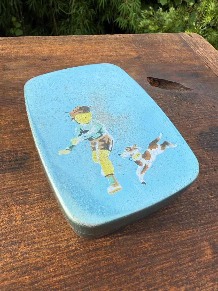 🎎 Vintage Japanese Kindergarten-Style Rice Lunch Tin – Japan Antique Roadshow product image (4)