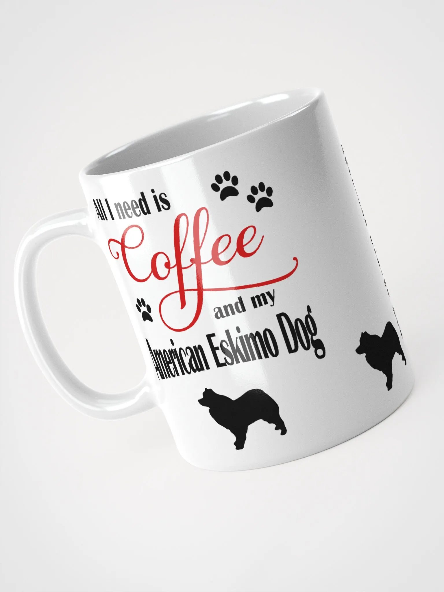 Coffee and my American Eskimo Dog Mug product image (3)