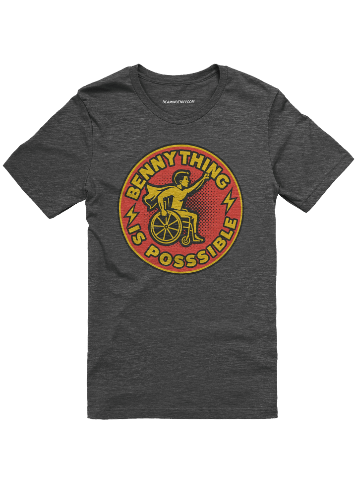 BENNYTHING Is Possible Red Logo Canvas T-Shirt [Unisex] product image (1)