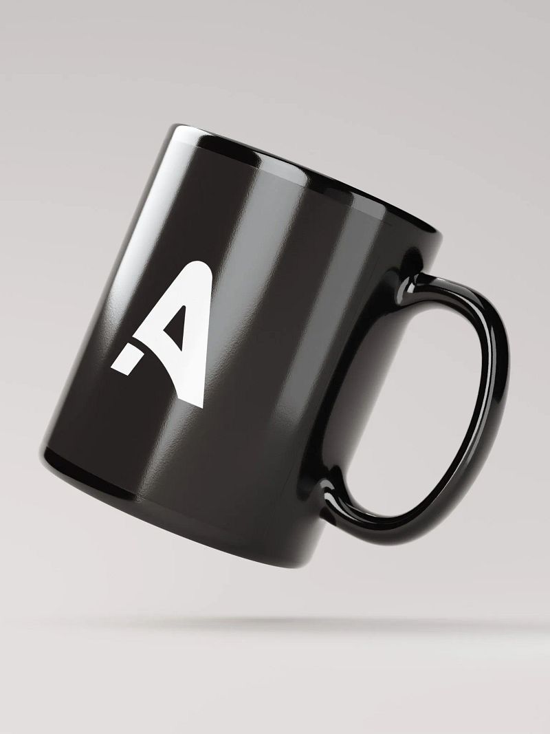 A-List Black Glossy Mug