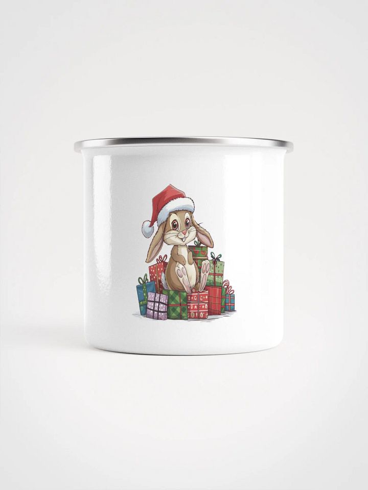 Santa Bunny Enamel Mug product image (1)