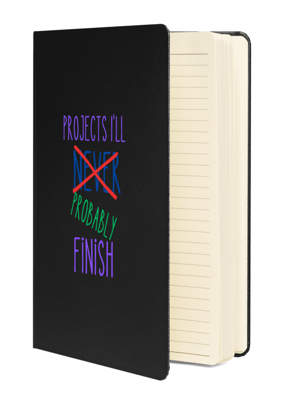 "Projects I'll Never Finish" Hardcover Journal product image (2)