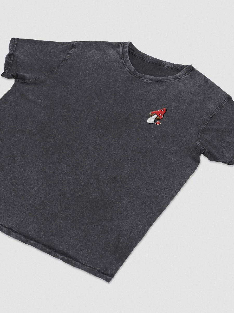 Mushroom Pair T-Shirt | Embroidered Husky Denim T-Shirt product image (3)