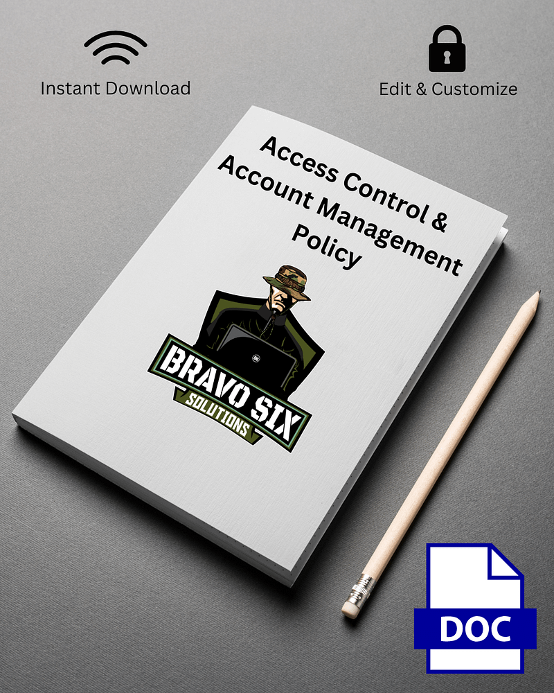 Access Control & Account Management Policy Template